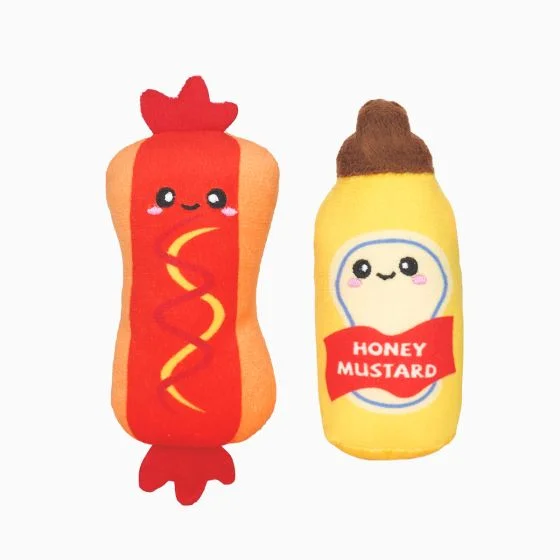 HugSmart Meow Buddies - Kitten Party Hot Dog & Mustard