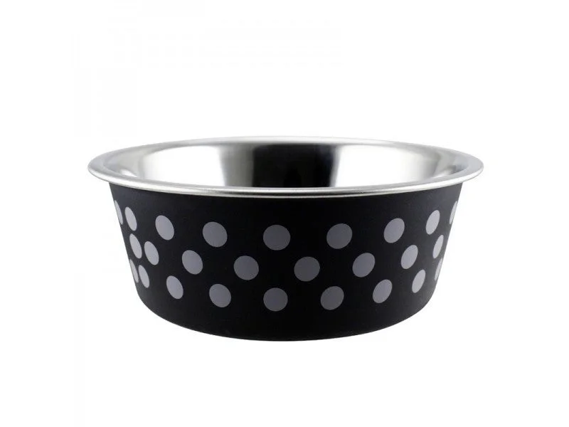 IndiPets Buster Bowls Polka Dots Black