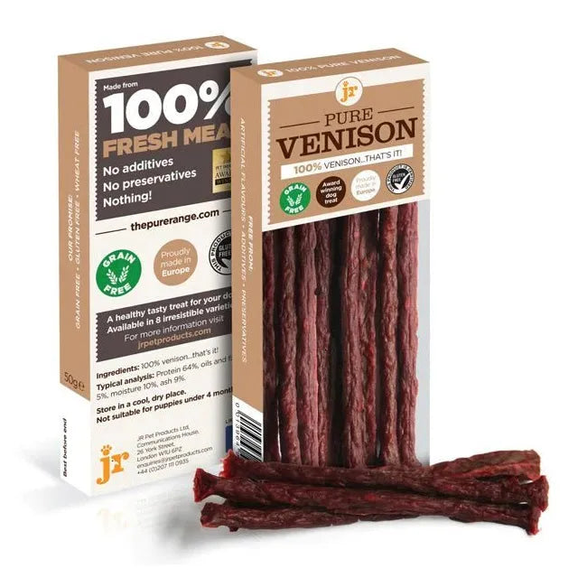 JR Pure Venison Sticks 50g