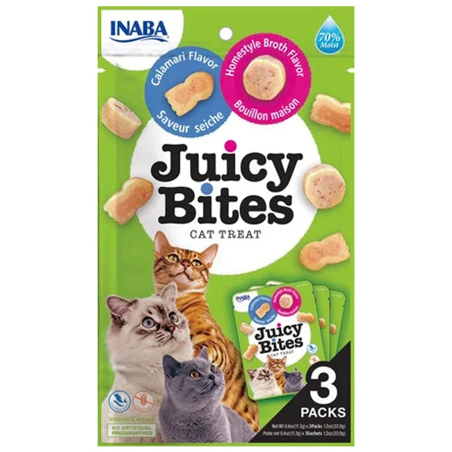 Juicy Bites Homestyle Broth & Calamari Cat Treats