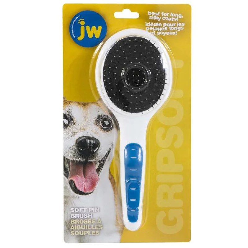 JW Dog Grip Soft Pin Brush Large