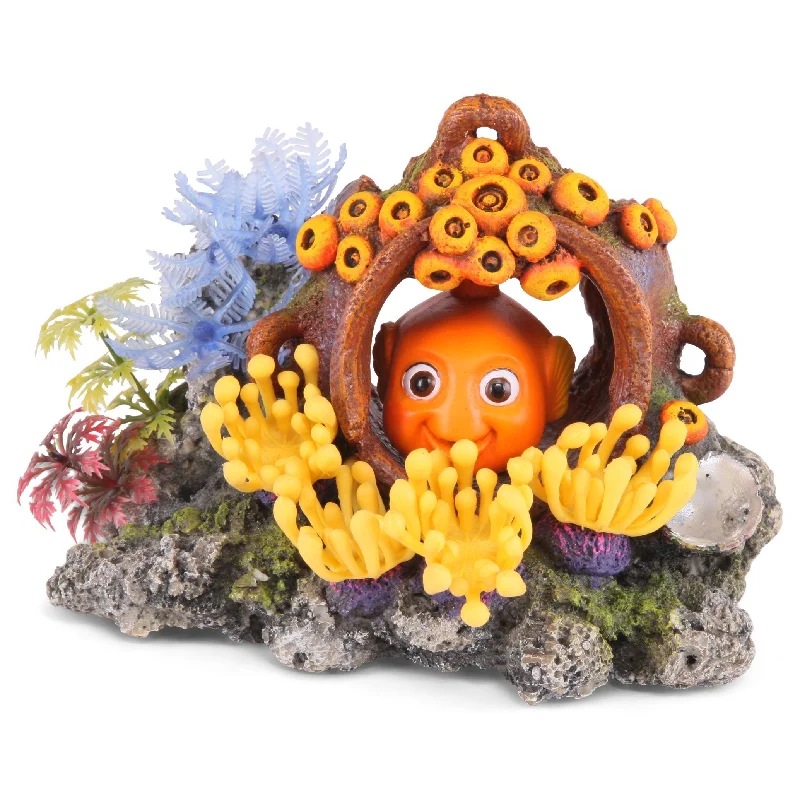 Kazoo Bubbling Coral with Hidden Fish Medium Fish Tank Ornament