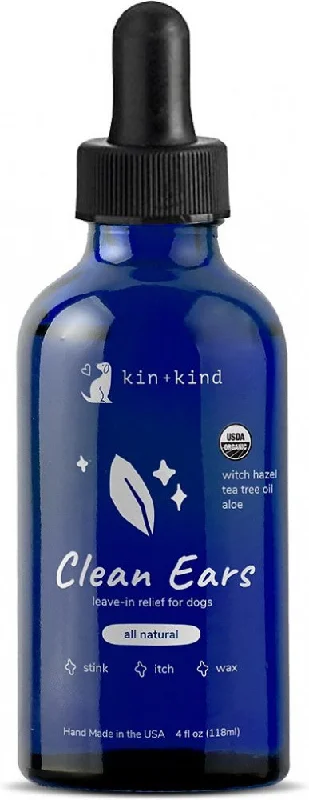 kin kind Organic Clean Ears Leave-In Dog Ear Cleaner