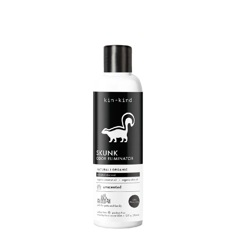 kin+kind Skunk Odor Eliminator Natural Unscented Shampoo for Dogs & Cats