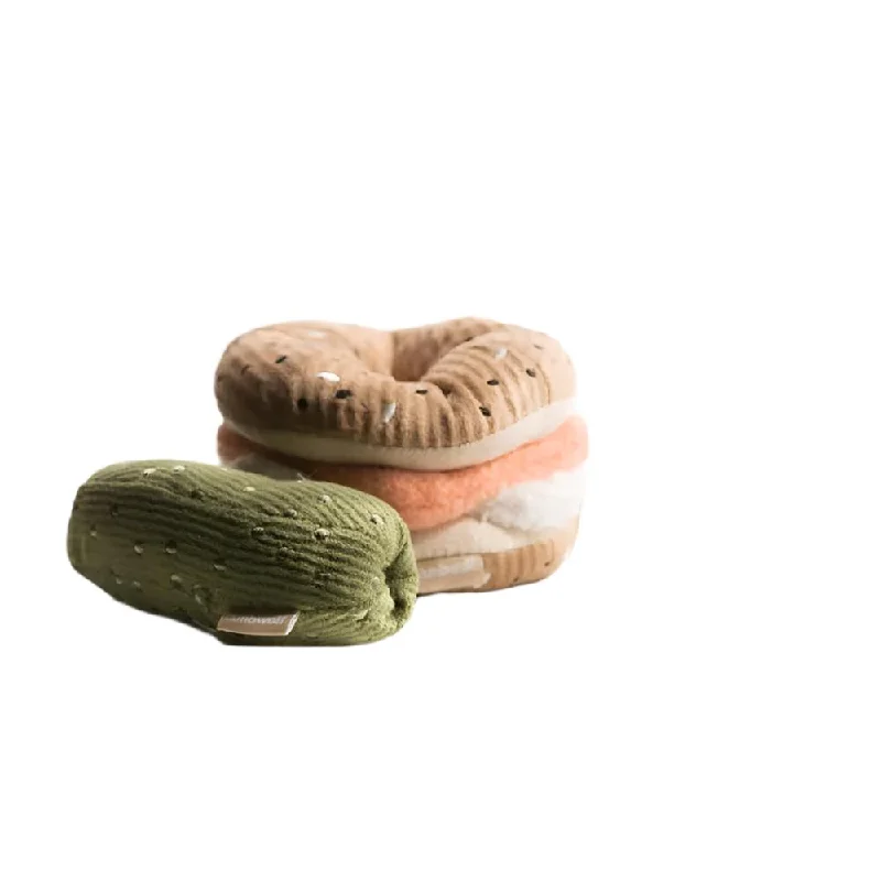 Snuffle Bagel with Pickle Dog Toy