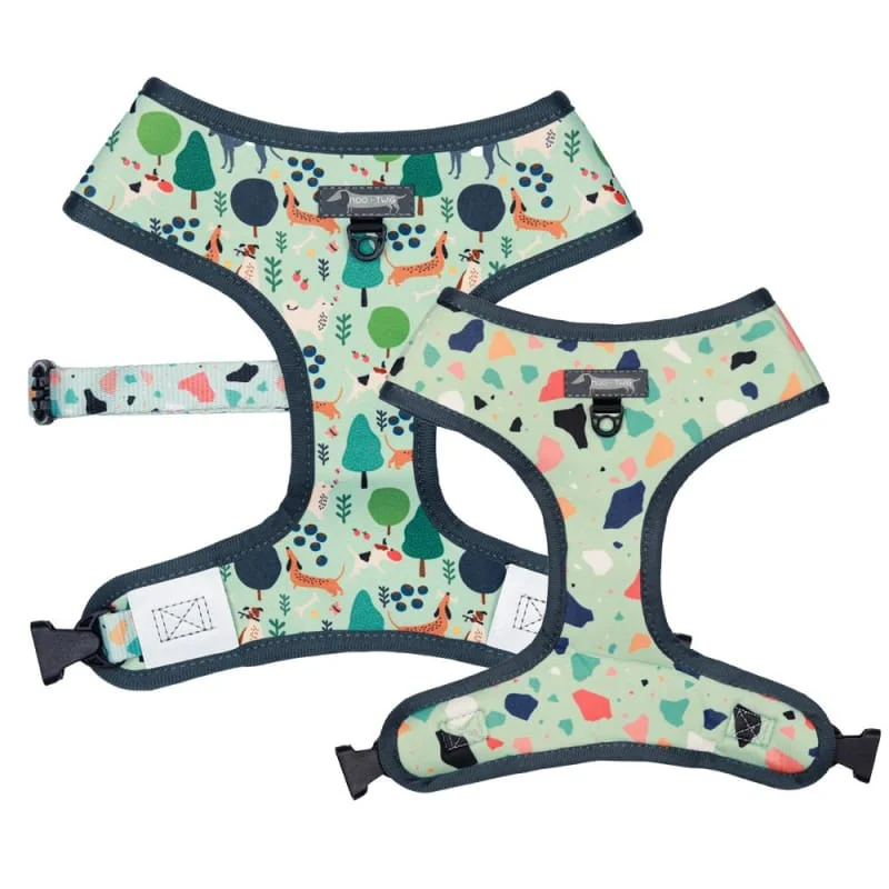 [15% OFF] Moo + Twig Wild Walkies Love Reversible Dog Harness (4 Sizes)