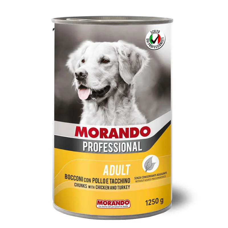 MORANDO. Professional Dog can food Gravy Chicken & Turkey 400gX24CAN