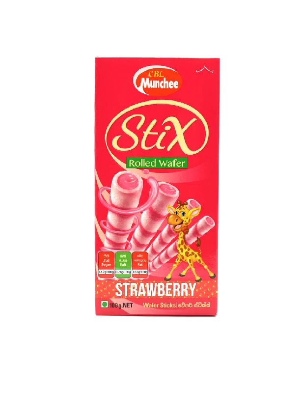 MUNCHEE Wafer Sticks Strawberry, 100g