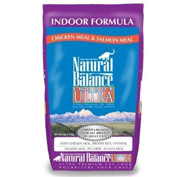 Natural Balance Indoor Ultra Chicken & Salmon Cat Food; Available in 2 sizes