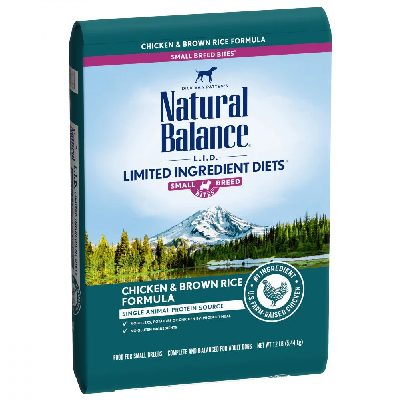 Natural Balance L.I.D. Limited Ingredient Diets Chicken & Brown Rice Small Breed Bites Dry Dog Food