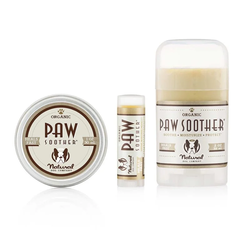 [PAW SET BUNDLE AT $39.90] Natural Dog Company Paw Soother Organic Healing Balm (3 sizes)