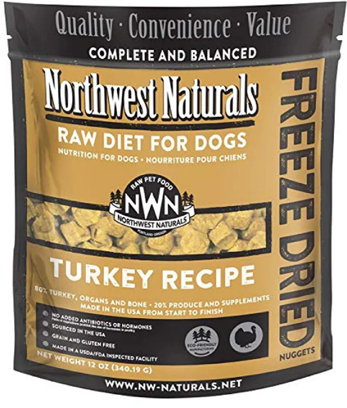 Northwest Naturals Dog Freeze Dried Diet Turkey 12oz