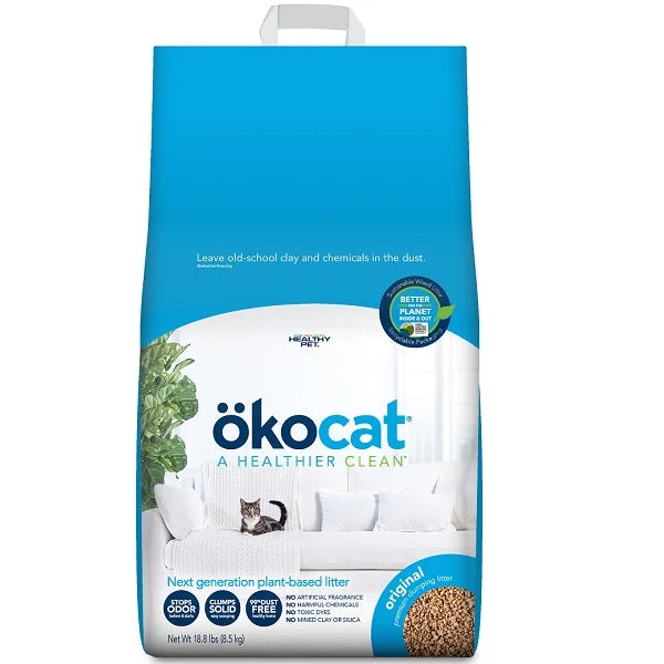 Okocat Original Premium Clumping Wood Cat Litter 18.8lb