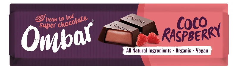 Ombar Coco Raspberry Filled Chocolate Bar 42g