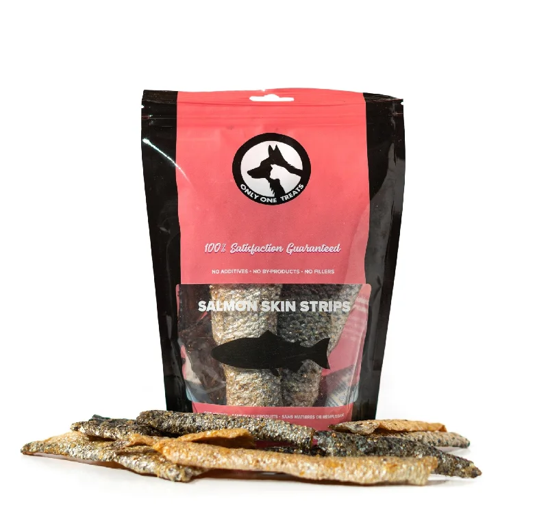 Wild Pacific Salmon Skin Strips