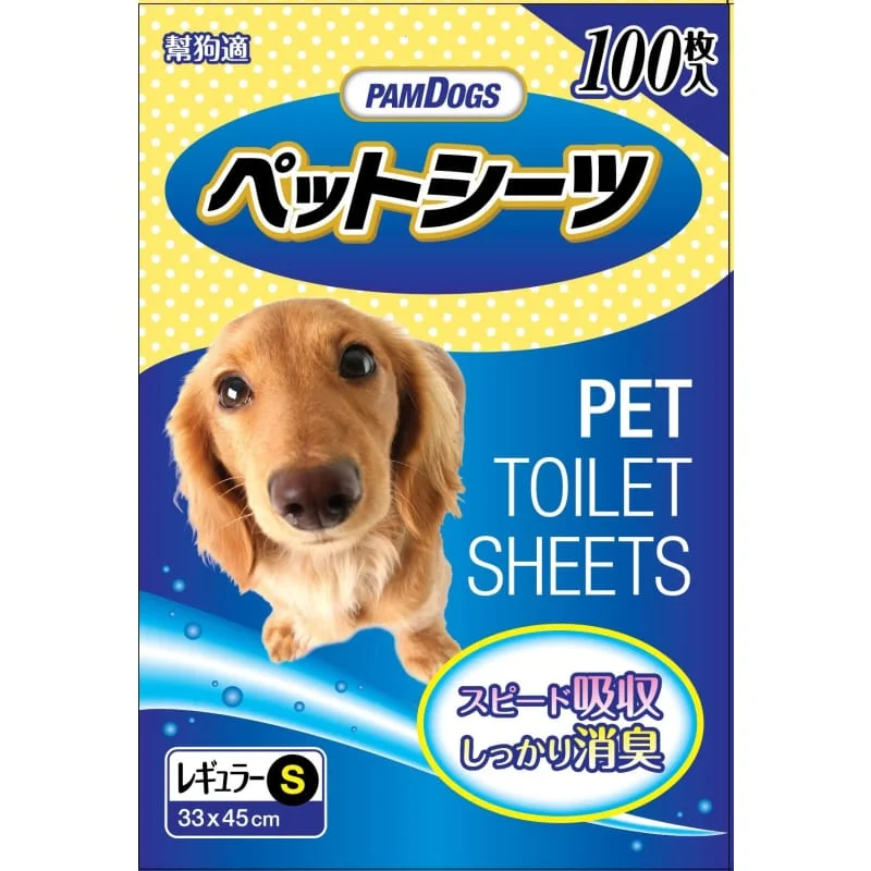 PamDogs Unscented Pet Toilet Sheets