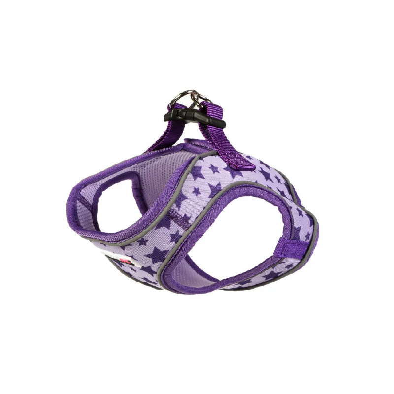 Doodlebone - Pattern Snappy Harness - Violet Stars - Size 3