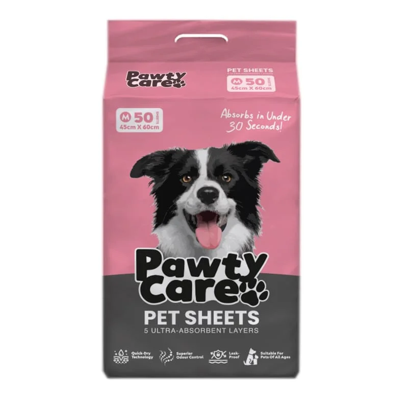 [BUY 1 GET 1 FREE] Pawty Care Pet Training Sheets M Size (50 Sheets)