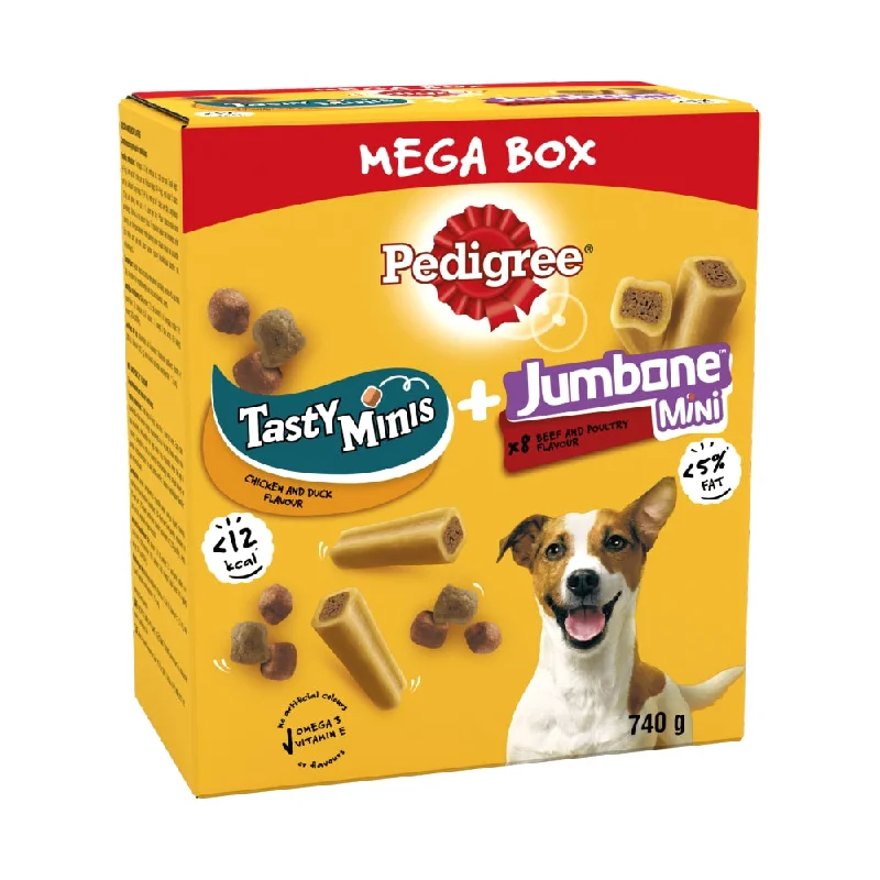 Pedigree Tasty Minis + Jumbone Mini Mega Box