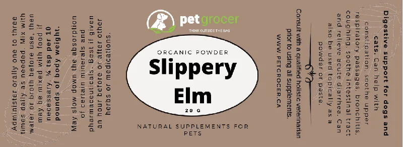 Pet Grocer - Slippery Elm, Organic - 20g