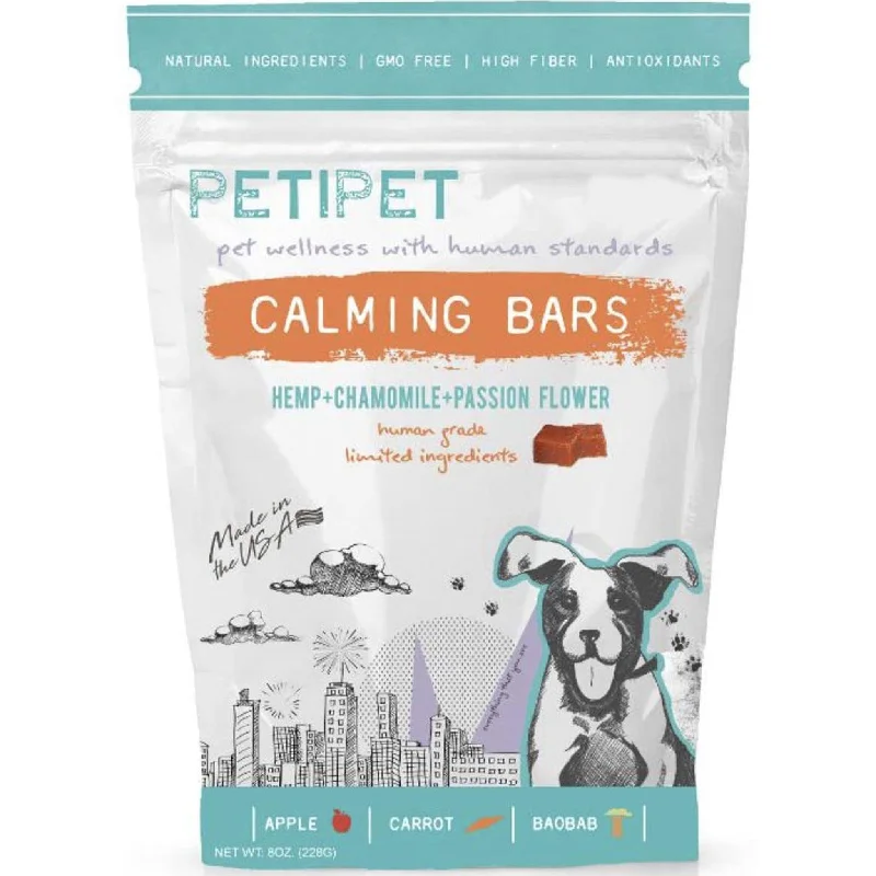 PETIPET Calming Bars with Hemp for Dogs - 8 oz