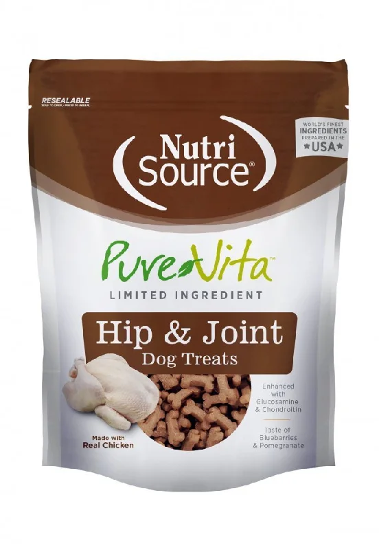 NutriSource Pure Vita Dog Hip & Joint Treats 6oz