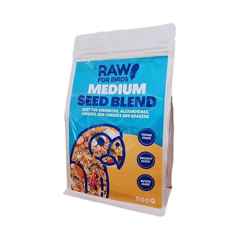 Raw for Birds Medium Parrot Bird Seed Blend 1kg