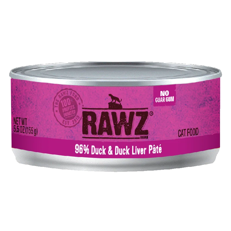 RAWZ 96% Duck & Duck Liver Pate Wet Cat Food