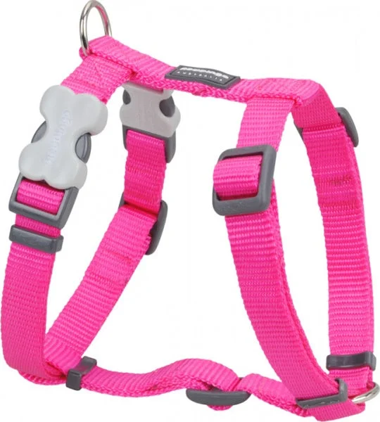 Red Dingo Harness Hot Pink Medium 20mm