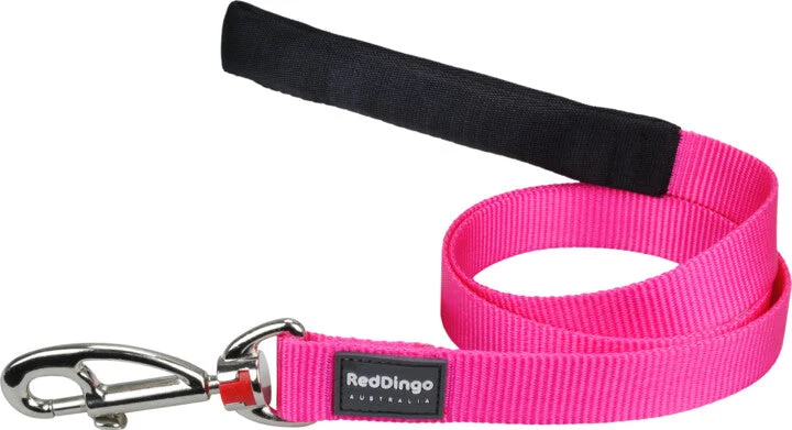 Red Dingo Leash Hot Pink Large 25mm 6ft