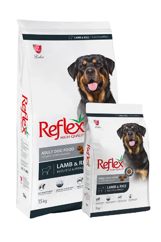 Reflex Adult Dog Food with Lamb & Rice COMPLETE AND BALANCED ADULT DOG FOOD WITH LAMB&RICE 15KG