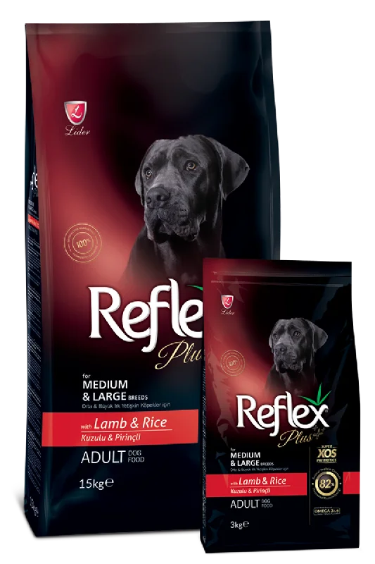 REFLEX PLUS MED LARGE BREED ADULT DOGFOOD WITH LAMB 3KG