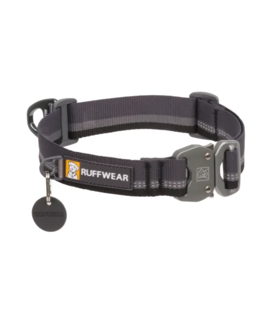 Ruffwear Top Rope™ Reflective Ballasted Dog Collar (Basalt Gray)