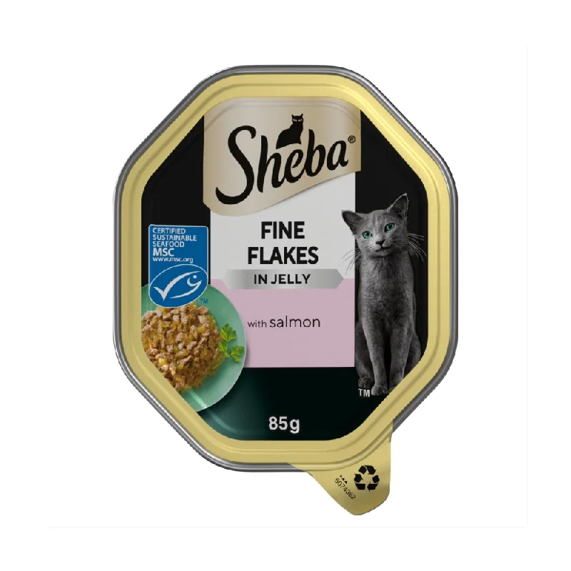 Sheba Fine Flakes in Jelly with Salmon 85g