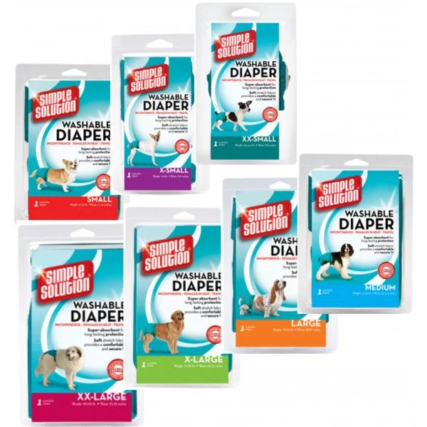 Simple Solution Washable Diaper; available in different sizes.