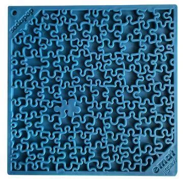 SodaPup Licking Mat Blue Jigsaw