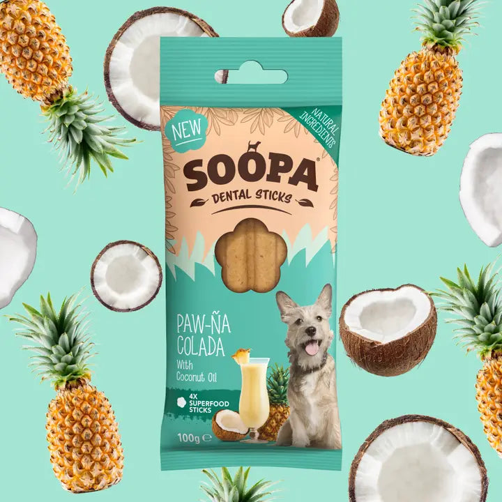 Soopa Paw-Na Colada Dental Sticks