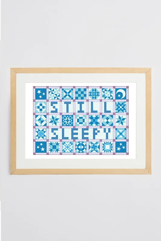 Still Sleepy Patchwork Print