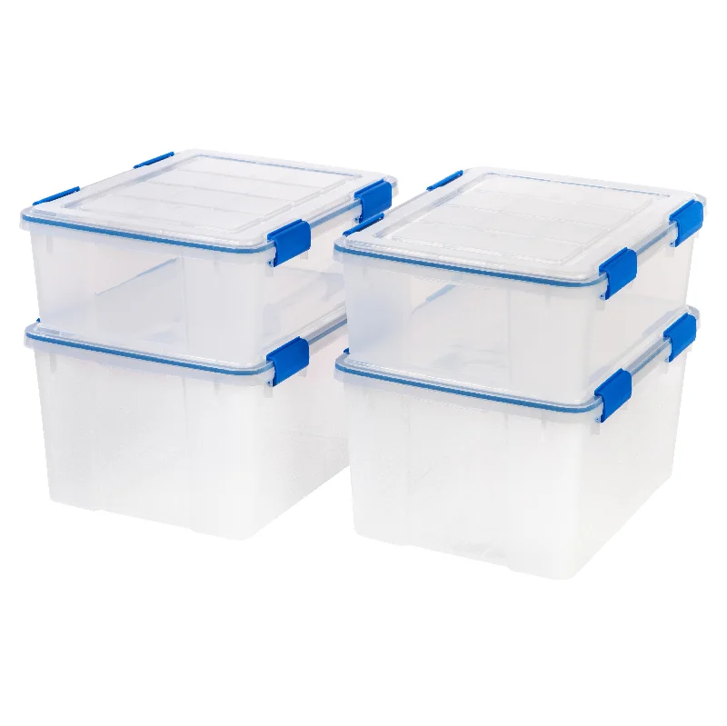 Storage Container WeatherPro® Storage Box  2 Pack - 44QT and 26.5QT Combo - Gasket Box