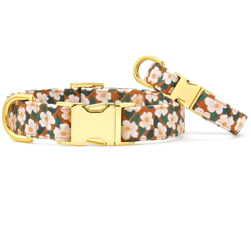 The Foggy Dog Collar - Chestnut Rose