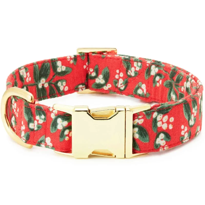 The Foggy Dog x Rifle Paper Co. Collar - Mistletoe