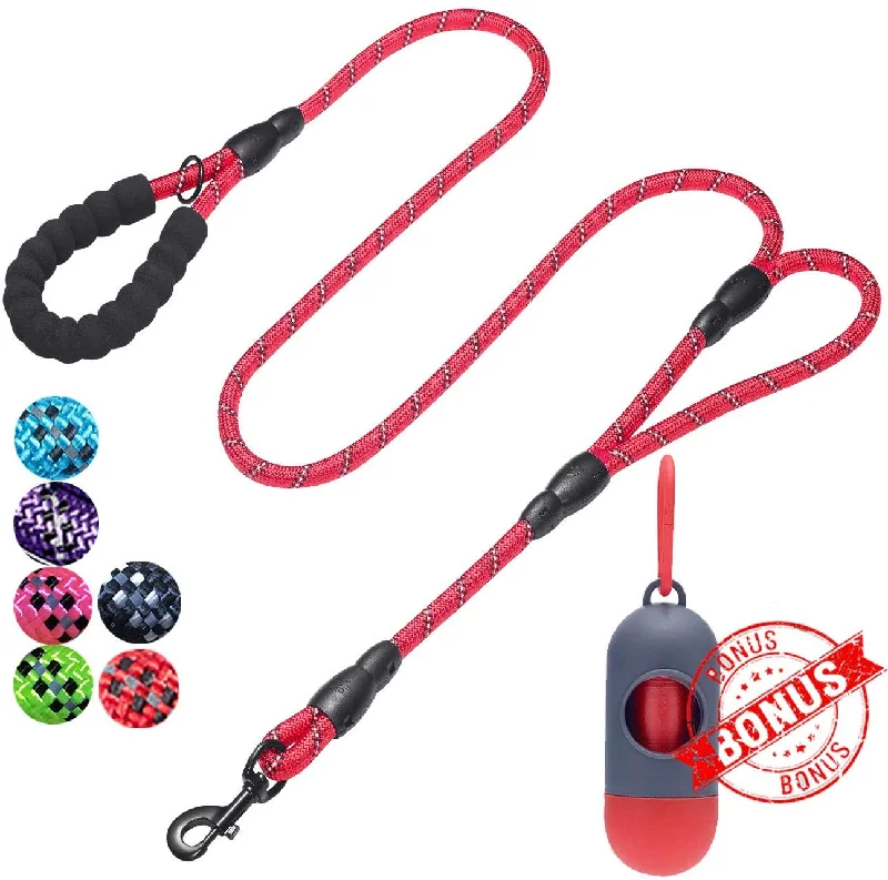 Rope leash-red