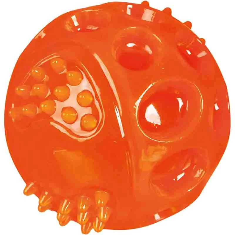 Trixie Flashing Ball, Dog Toy, Red 7.5 cm