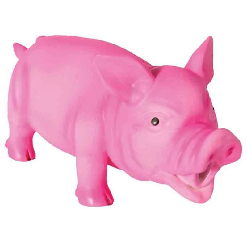 Trixie Pig, original animal sound, latex, For Dogs, 21 cm