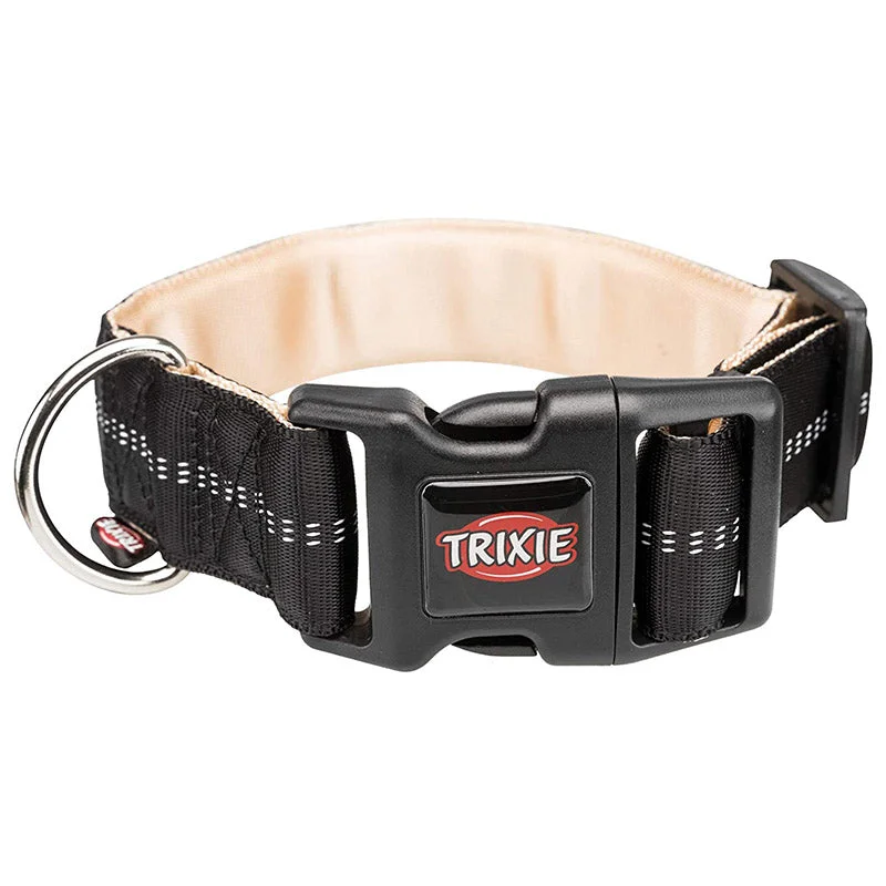 Trixie Softline Elegance Collar For Dog Black 40–55 cm, 38 mm M-L