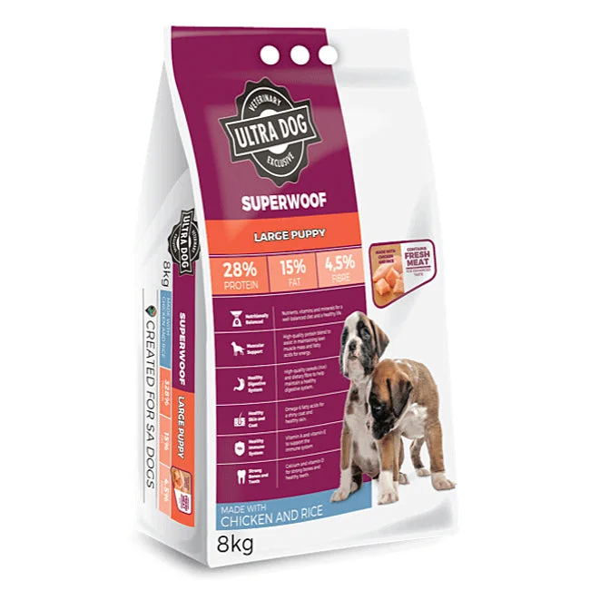 Ultra Pet Superwoof Large Breed Puppy Chicken & Rice Dry Dog Food