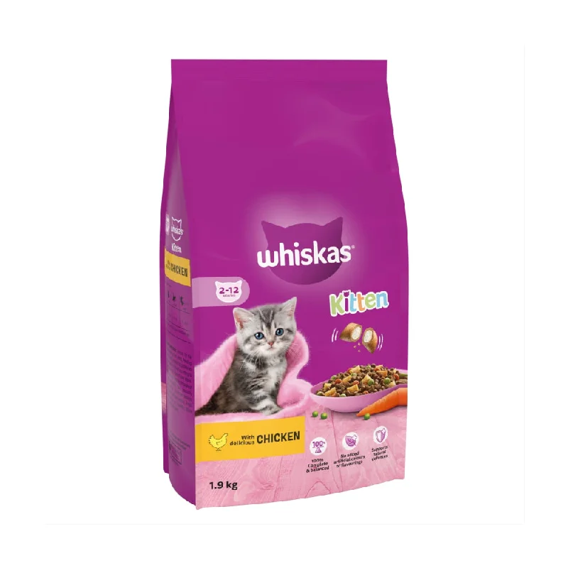 Whiskas Dry Kitten Food Chicken 1.9Kg