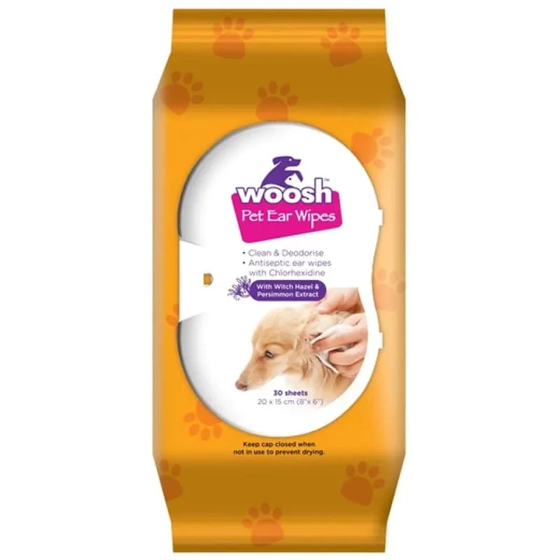 Woosh Pet Ear Wipes 30 Sheets