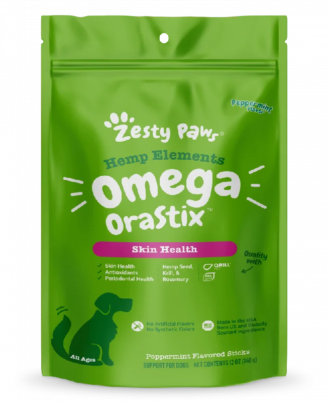 Zesty Paws Hemp Elements Orastix Omega Original Flavor