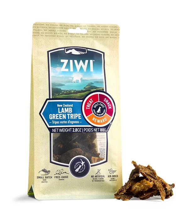 ZiwiPeak Lamb Green Tripe Dog Treats - 80G